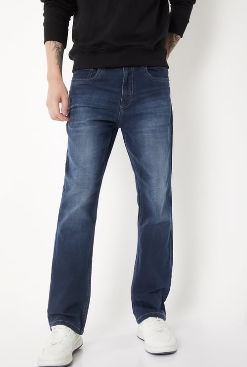 Men Washed Regular Fit Jeans