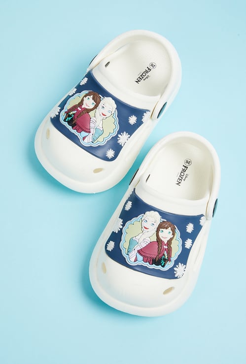 Girls Frozen Printed Clogs