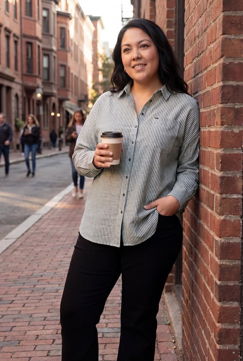 Women Striped Regular Fit Shirt