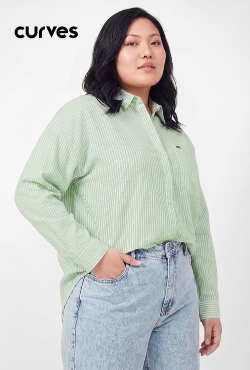 Women Striped Regular Fit Shirt