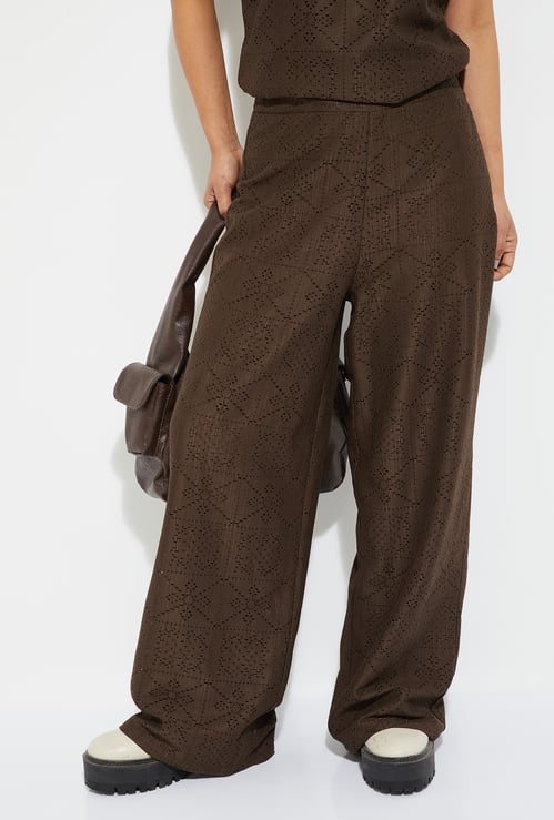ALAYA F x URB_N Women Knit Wide Leg Trousers
