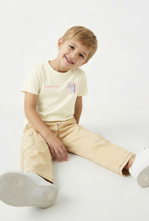 Boys Dino Print T-shirt