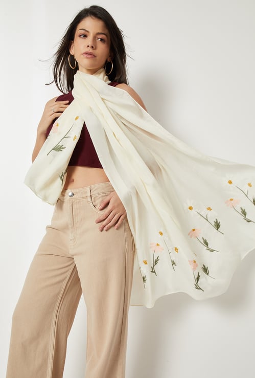 Women Embroidered Scarf