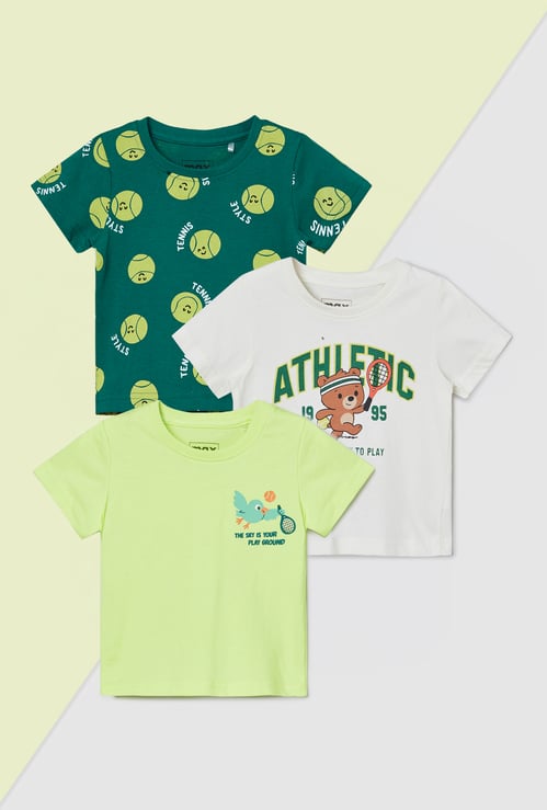 Boys Printed T-shirt - Pack of 3