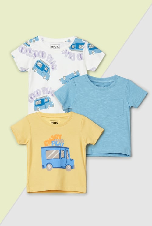 Boys Assorted T-shirt - Pack of 3