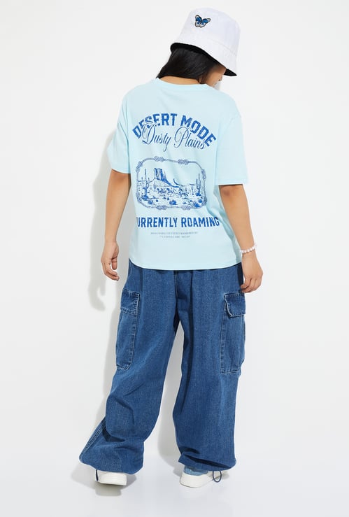 ALAYA F x URB_N Women Back Printed T-shirt