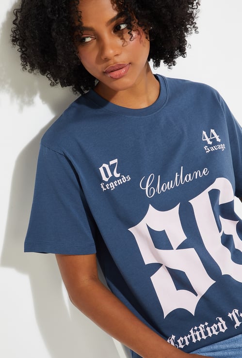 URB_N Women Printed Relaxed Fit T-shirt