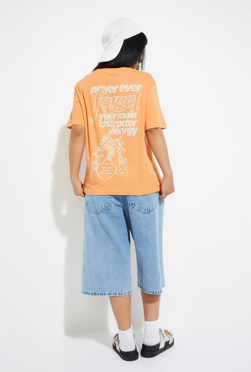 ALAYA F x URB_N Women Back Printed T-shirt