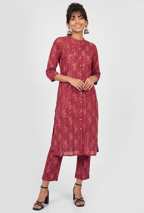 Women Printed Straight Kurta Set