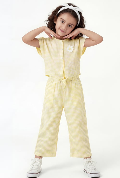 Girls Checked Co-Ord Set