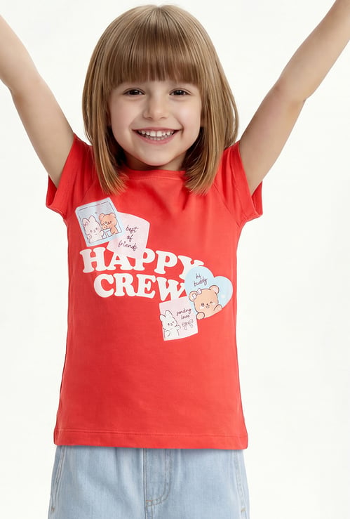 Girls Graphic Print T-shirt