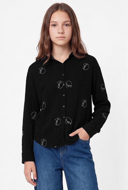 Girls Embroidered Shirt