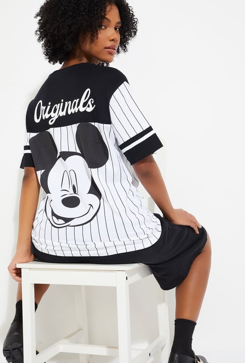 URB_N Women Mickey Mouse Oversized T-shirt