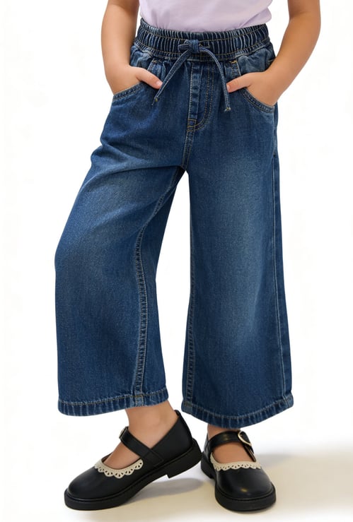 Girls Solid Jeans