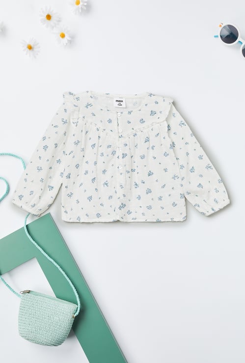 Girls Floral Print Top