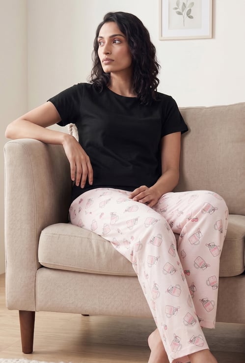 Women Printed PJ Set