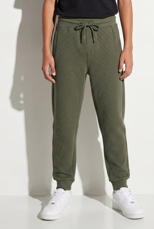Boys Textured Joggers
