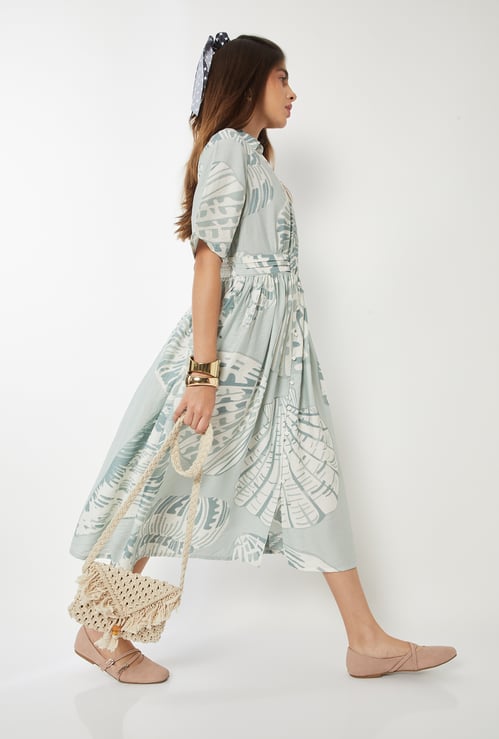 Women Printed A-line Ethnic Dress