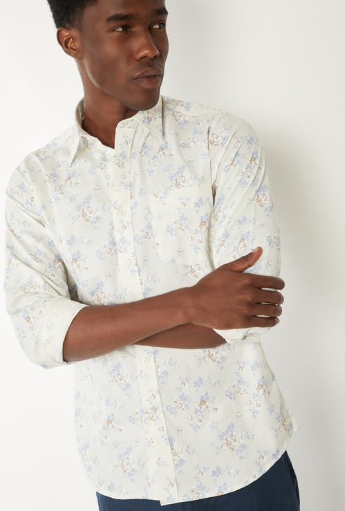 Men Printed Slim Fit Shirt