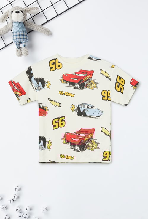 Boys Cars Print T-shirt