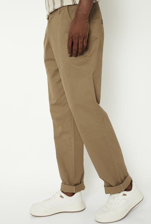 Men Solid Chinos