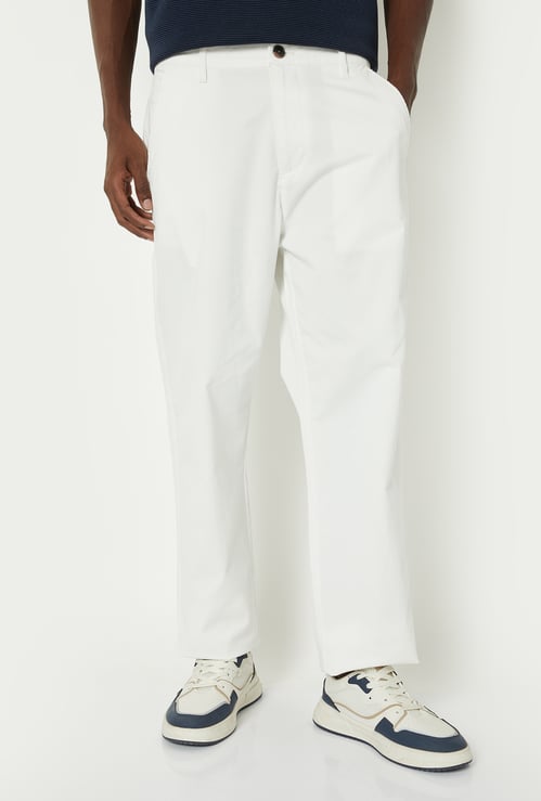Men Solid Chinos