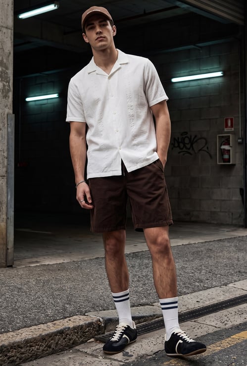 URB_N Men Textured Shirt