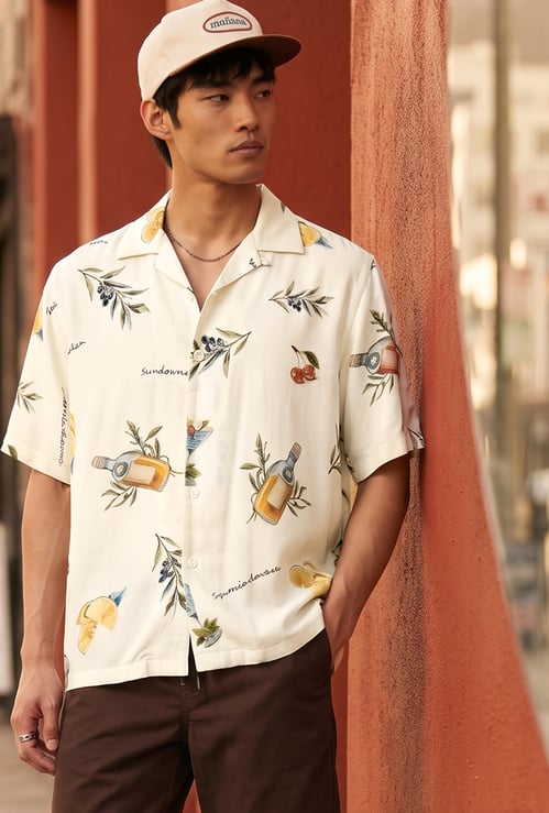 URB_N Men Printed Resort Shirt