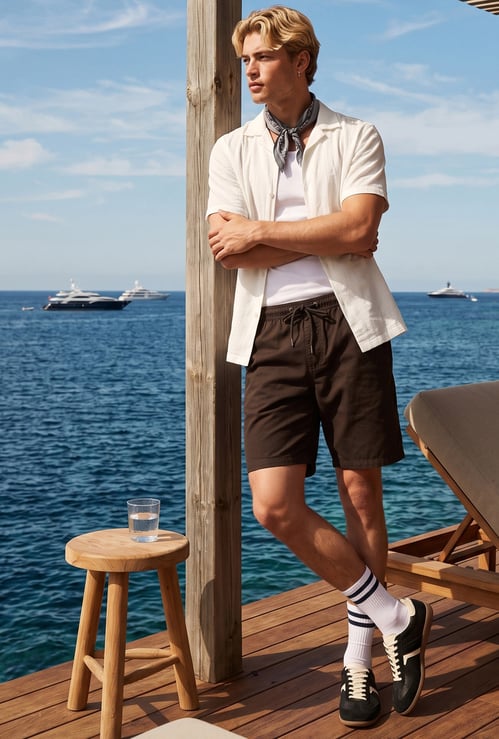 URB_N Men Solid Shorts