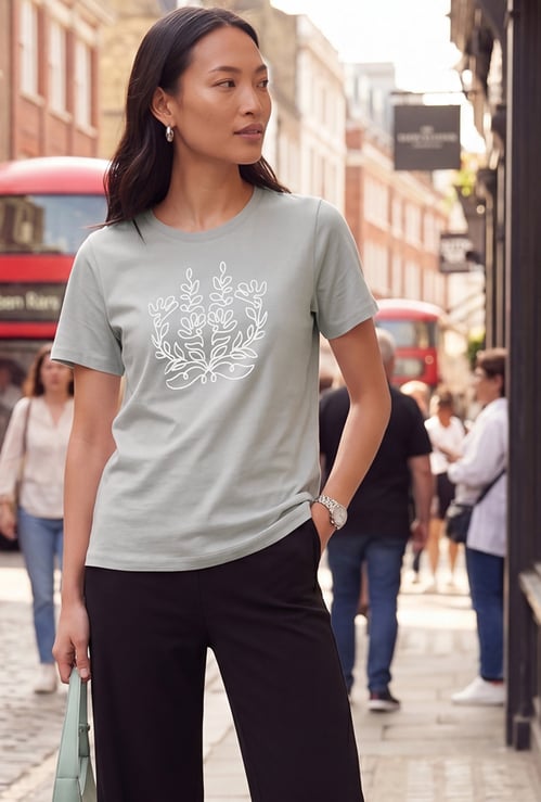 Women Embroidered T-shirt