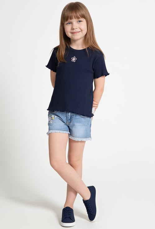 Girls Embroidered T-shirt