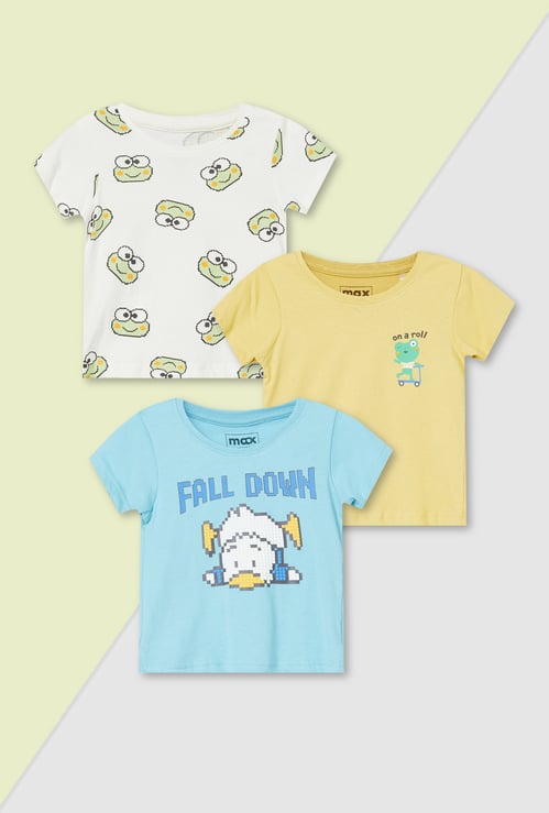 Boys Printed T-shirts - Pack of 3