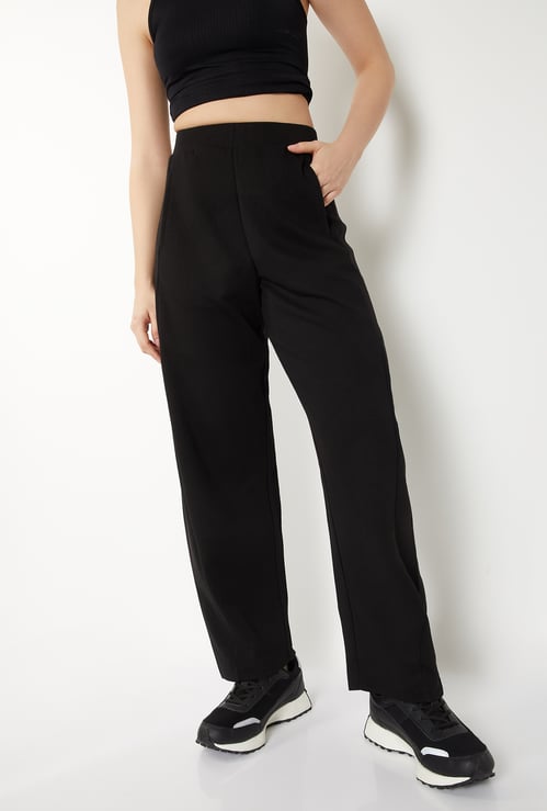 Women Solid Track Pants