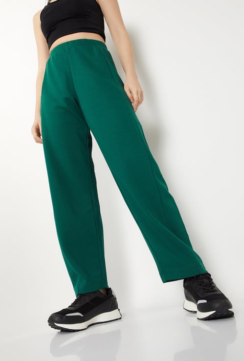 Women Solid Track Pants