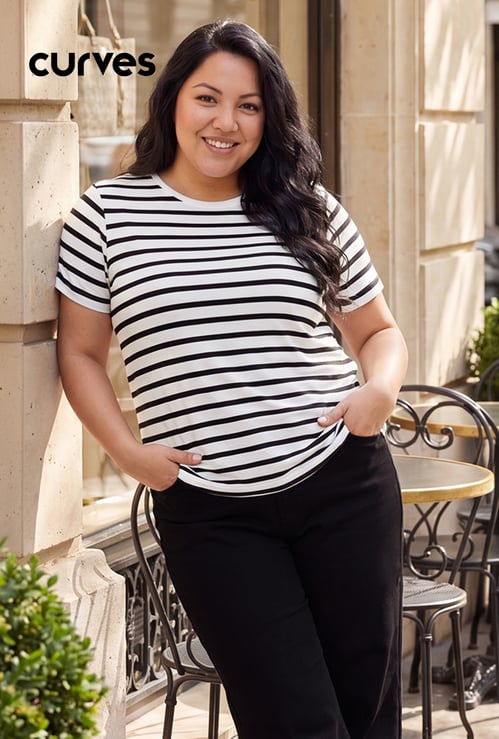 Women Striped T-shirt
