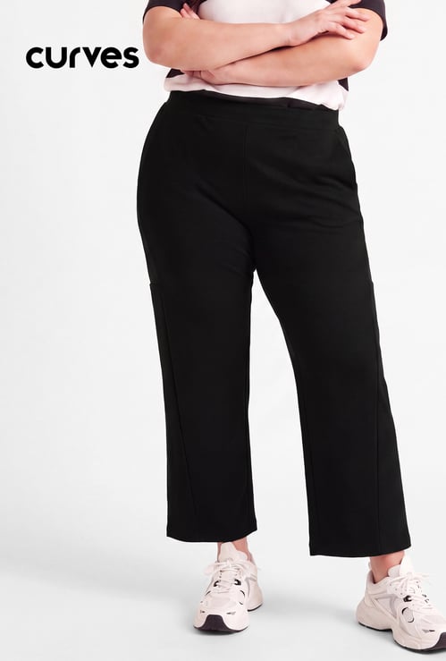Women Solid Track Pants