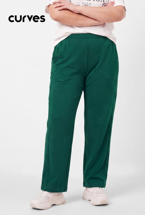 Women Solid Track Pants