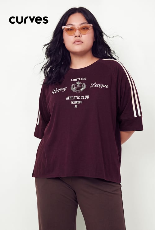 Women Printed Boxy T-shirt