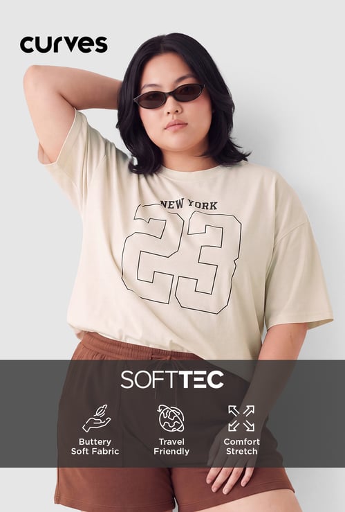 Women Printed Boxy T-shirt
