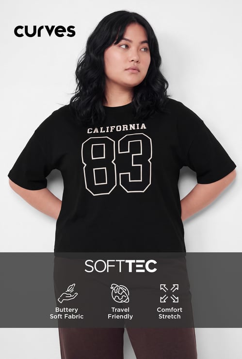 Women Printed Boxy T-shirt
