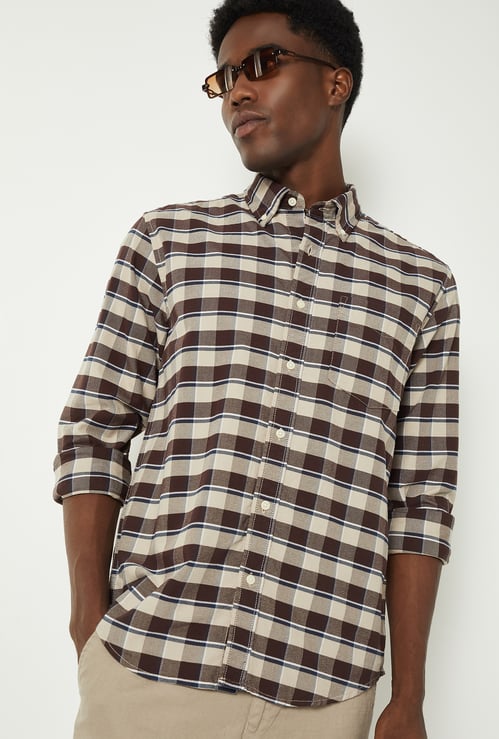 Men Checked Regular Fit Shirt