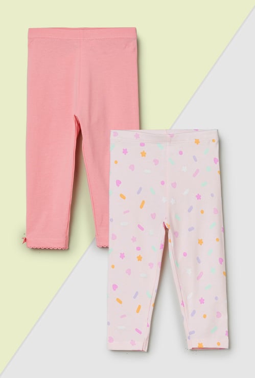 Girls Assorted Leggings - Pack of 2