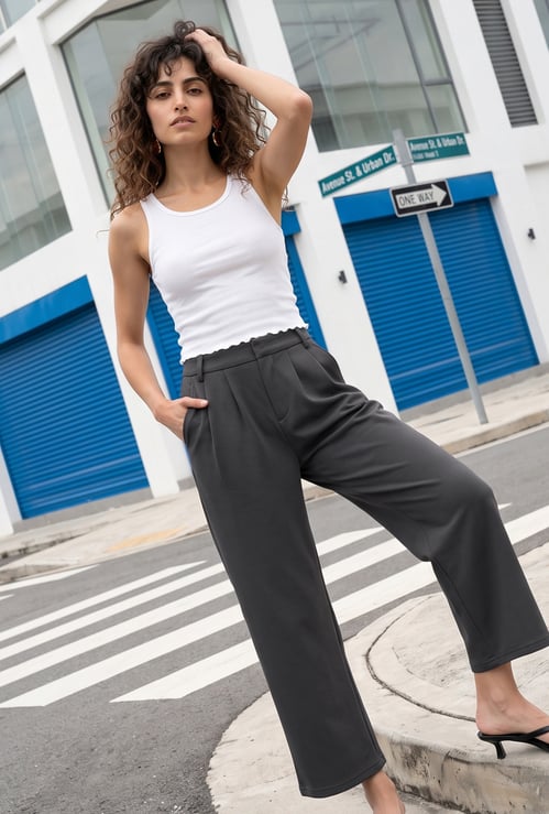 Women Pleated Trousers