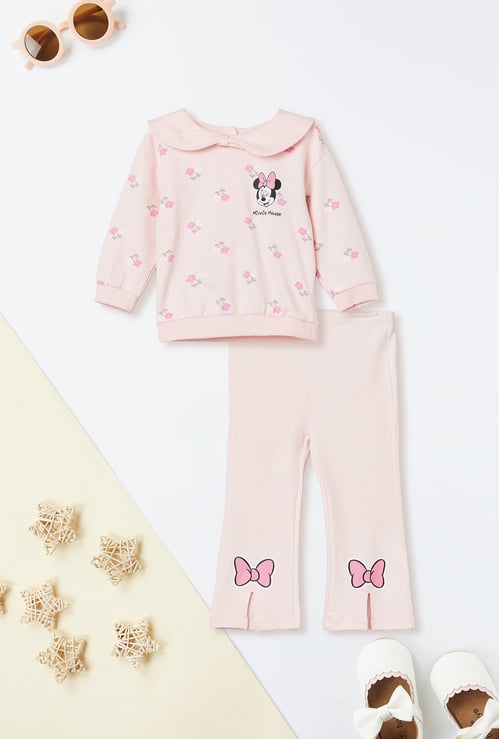 Girls Minnie Trousers Set