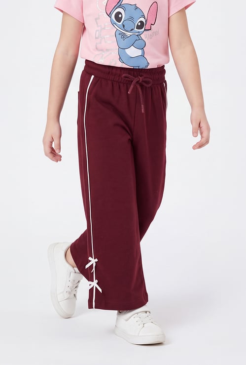 Girls Wide-Leg Track Pants