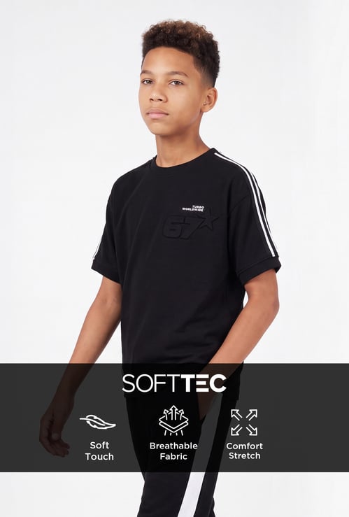 Boys Boxy Solid T-shirt
