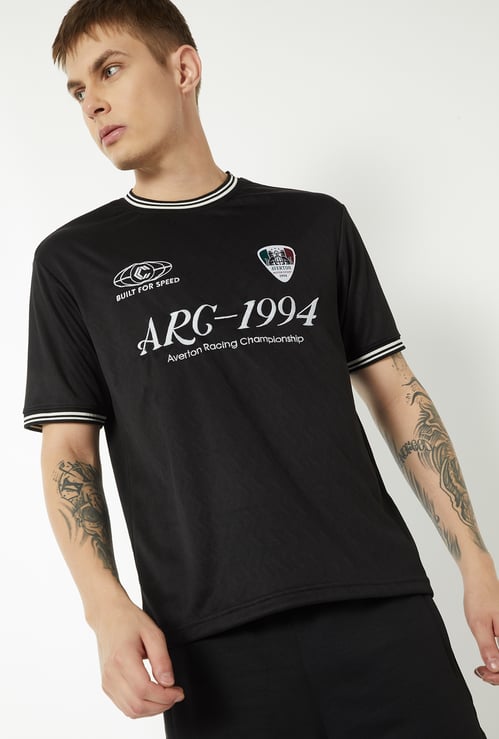 Men Printed Sports T-shirt