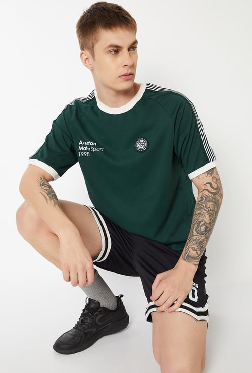 Men Solid Sports T-shirt