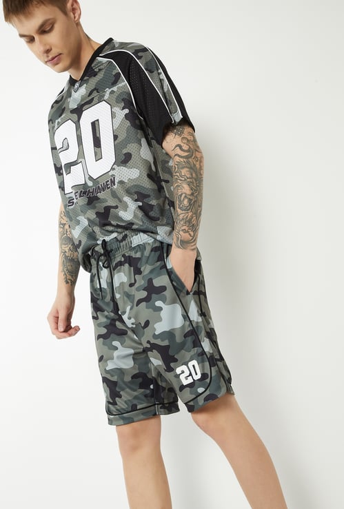 Men Printed Sports Shorts
