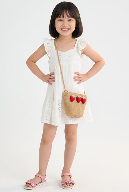 Girls Schiffli Dress